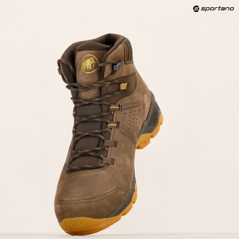 Scarponi da trekking da uomo Mammut Mercury IV Mid GTX moor / verde ambra 17