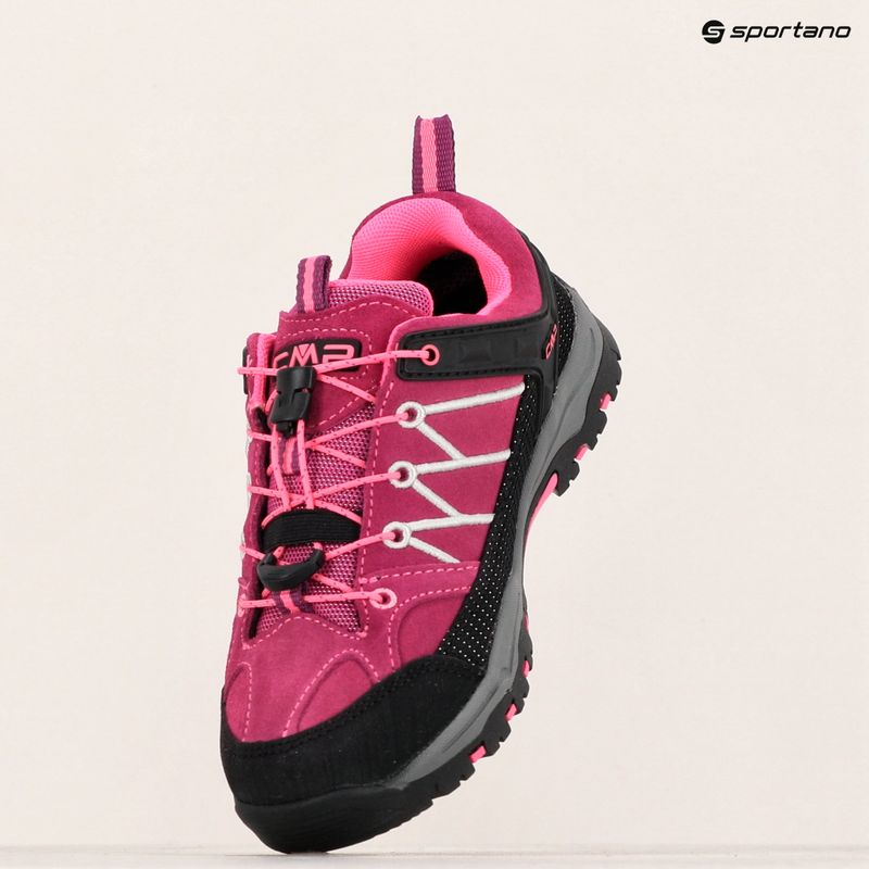 Scarponi da trekking CMP per bambini Rigel Low Wp berry / rosa fluo 15