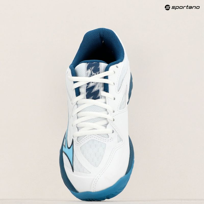 Scarpe da pallavolo Mizuno Lightning Star Z7 bianco/blu marina/argento per bambini 15