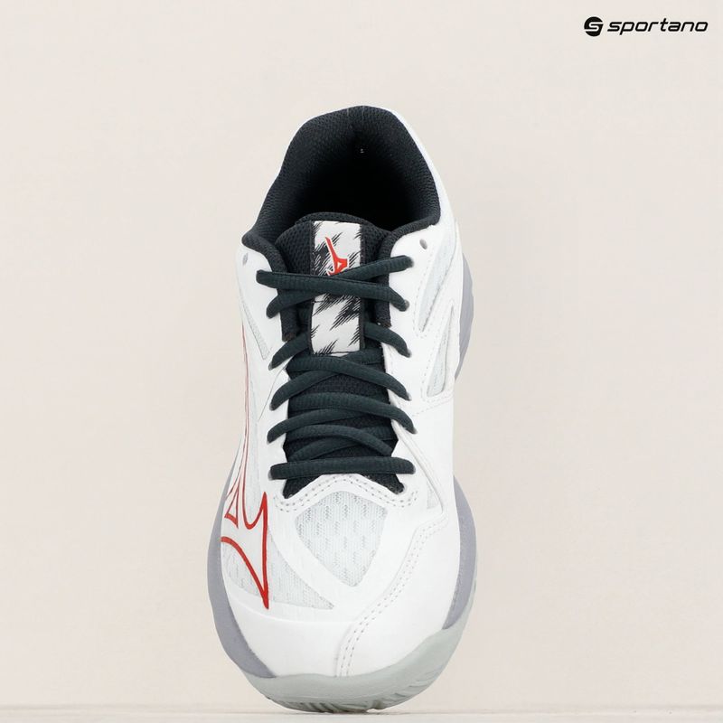 Scarpe da pallavolo per bambini Mizuno Lightning Star Z7 bianco/salsa/nero 12