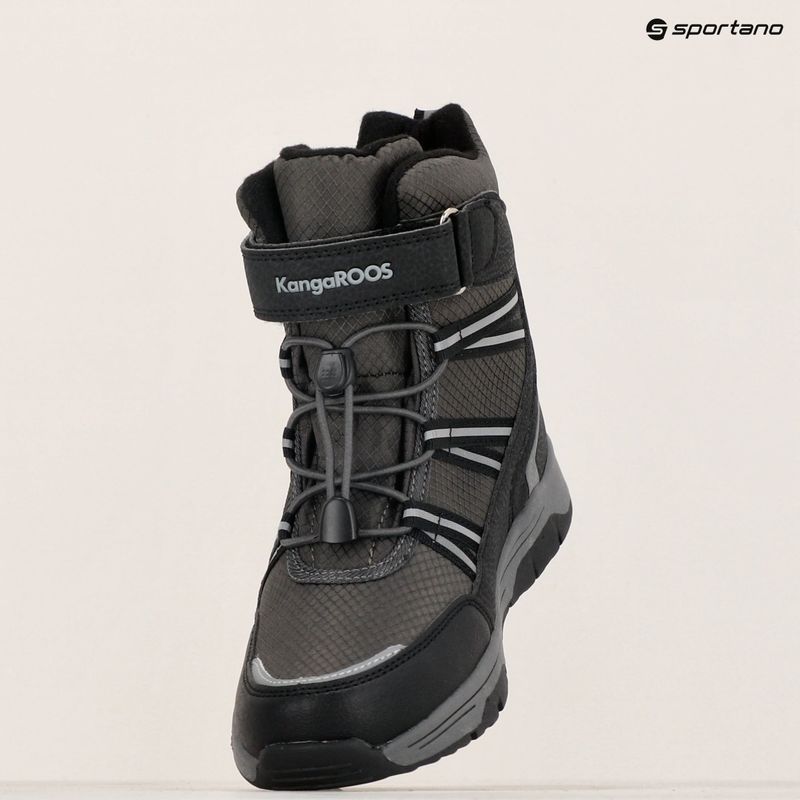 KangaROOS K-MJ Eldora EV RTX stivali da neve junior nero jet / grigio acciaio 16