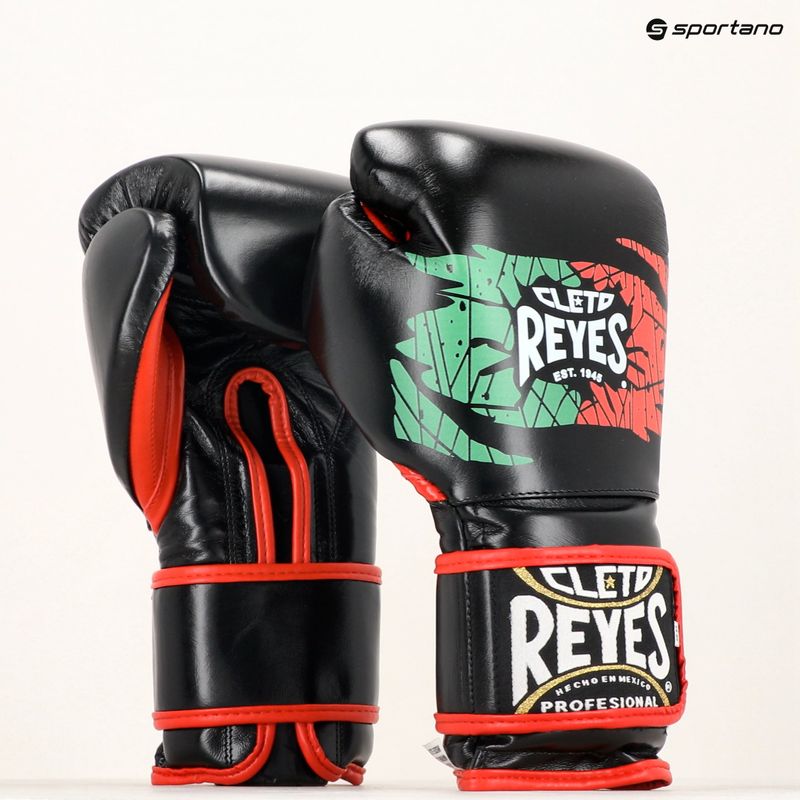 Cleto Reyes Guanti da boxe in velcro nero/rosso/bianco verde rosso 7