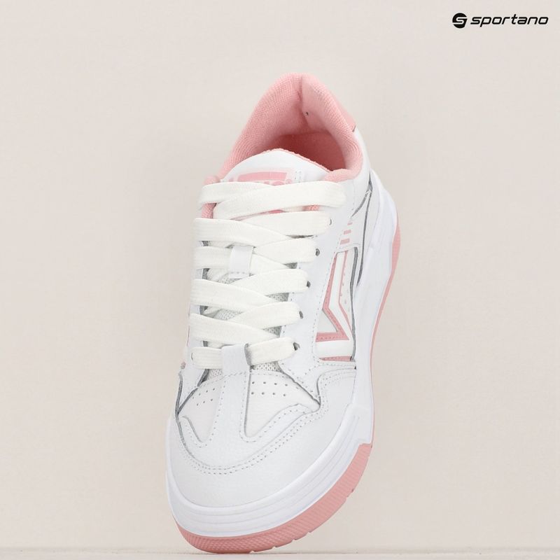 Scarpe Vans Upland in pelle bianca/rosa 10