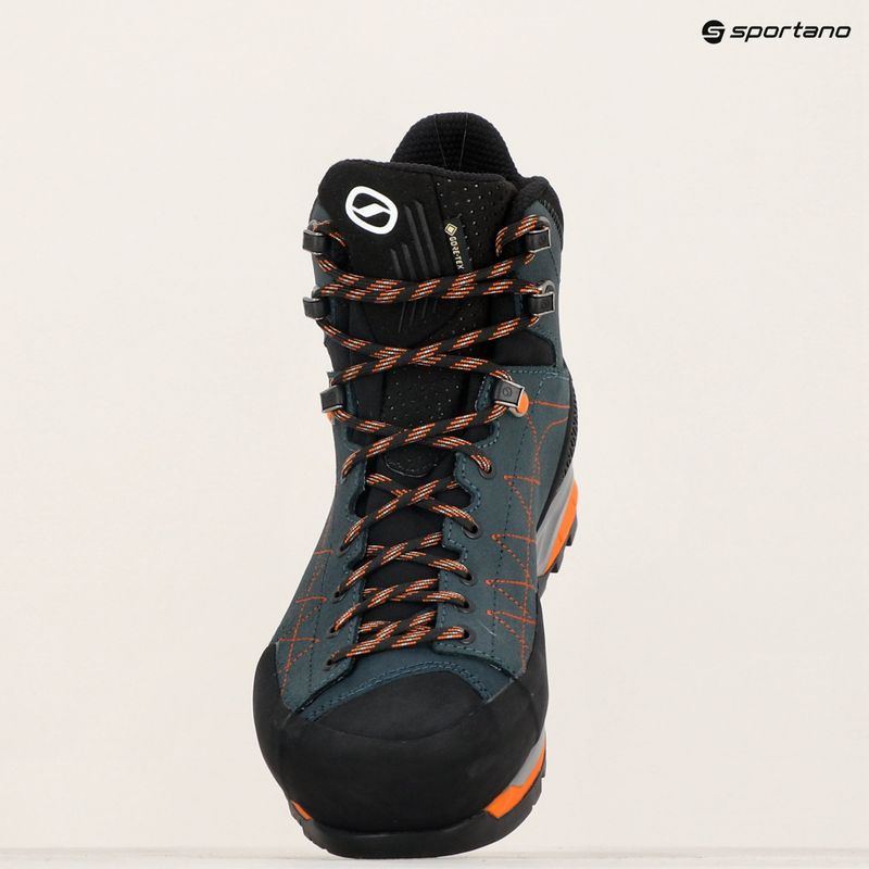 Scarpe da avvicinamento da uomo SCARPA Zodiac TRK GTX benzina/arancio ruggine 16