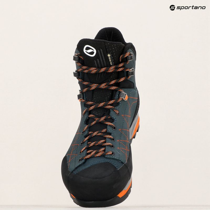 Scarpe da trekking da uomo SCARPA Zodiac TRK GTX petrol/rust orange 10