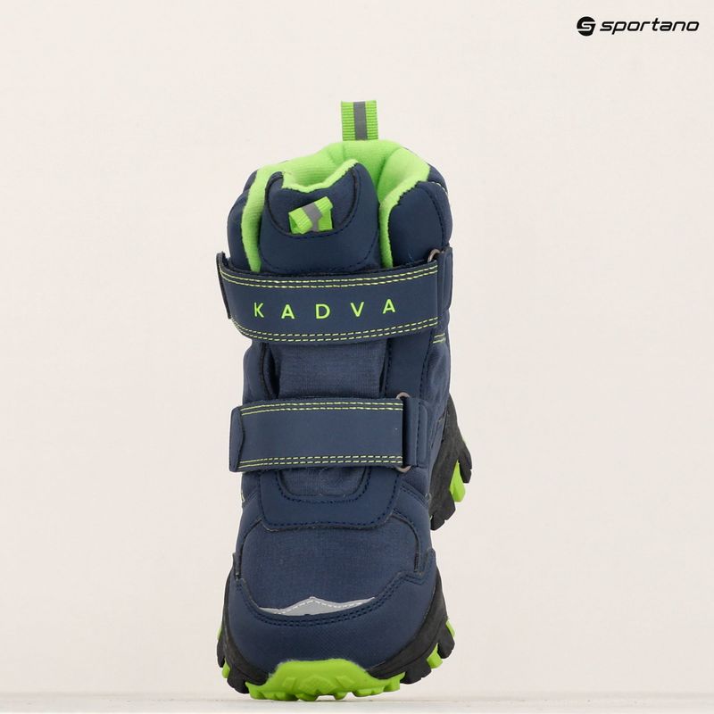 Stivali da neve per bambini KADVA Snowey Mid WaterProof blu/verde 13