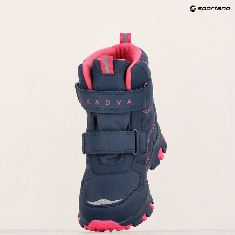 Stivali da neve per bambini KADVA Snowey Mid WaterProof blu/navy/fucsia 13