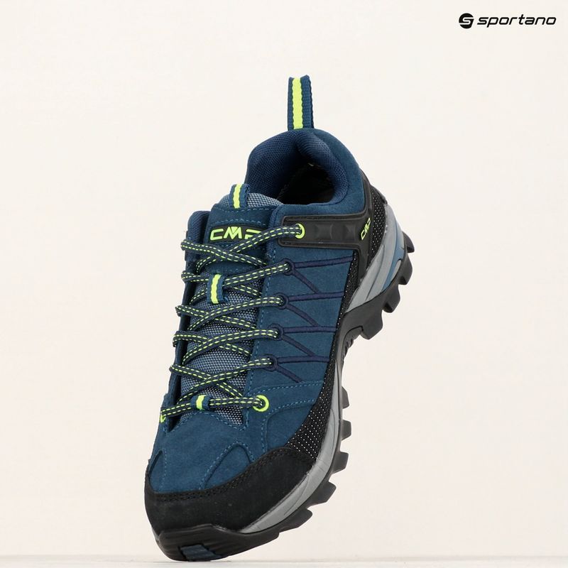 Scarpe da trekking da uomo CMP Rigel Low blu inchiostro / giallo fluo 12