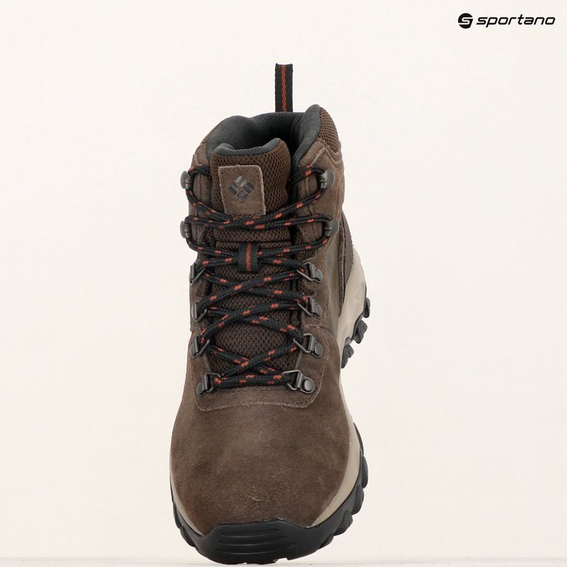 Columbia Newton Ridge Plus II Suede WP cordovan/spice scarpe da trekking da uomo 12