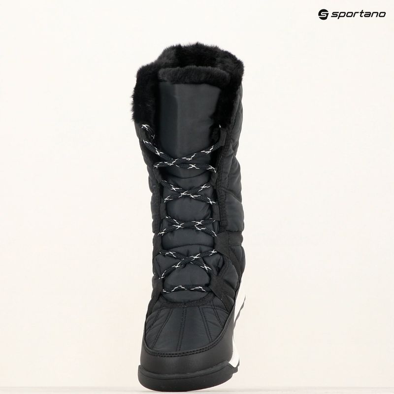 Stivali da neve Sorel Whitney II Plus Tall Lace WP nero/sale marino da donna 10