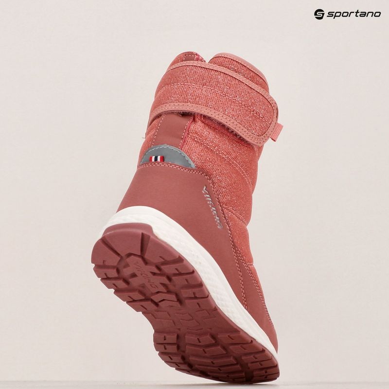 Viking Footwear Equip Caldo impermeabile 1V Pull On Scarpe da neve per bambini rosa 10