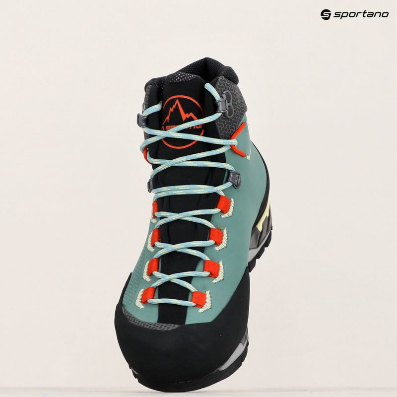 La Sportiva scarpone donna alta quota Trango Tech Leather GTX ginepro/zest 9