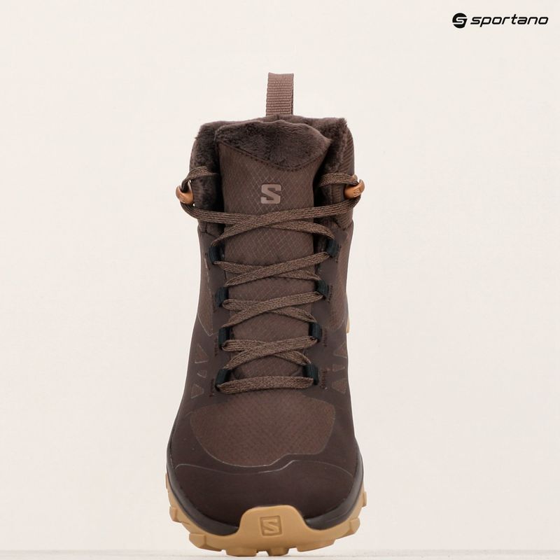 Salomon Outsnap CSWP, scarpe da trekking da donna, caffè nero/peppercorn/gum 16