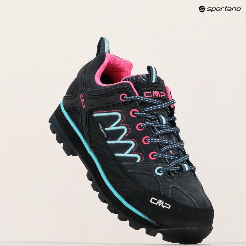 Stivali da trekking da donna CMP Moon Low Wp antracite / acqua 15