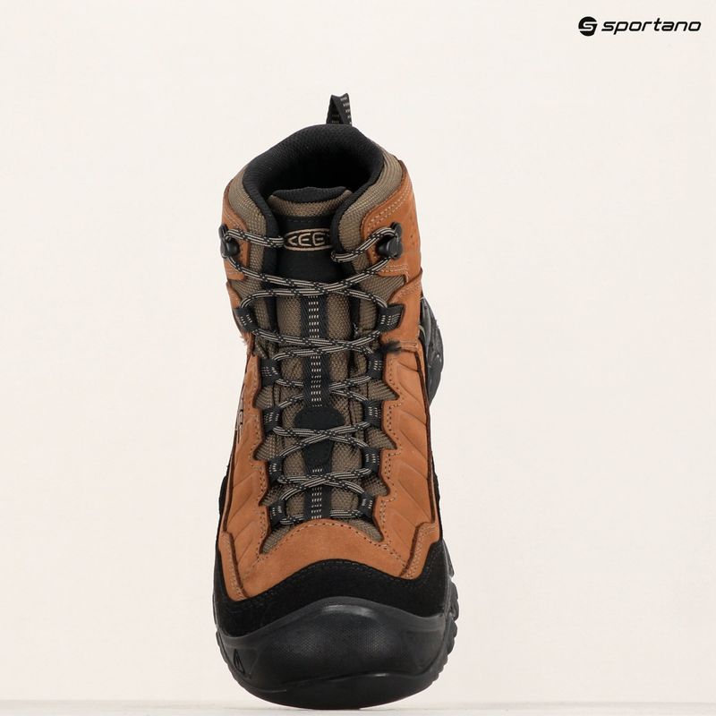 Scarponi da trekking da uomo KEEN Targhee IV Mid Wp largo bison /brindle 13