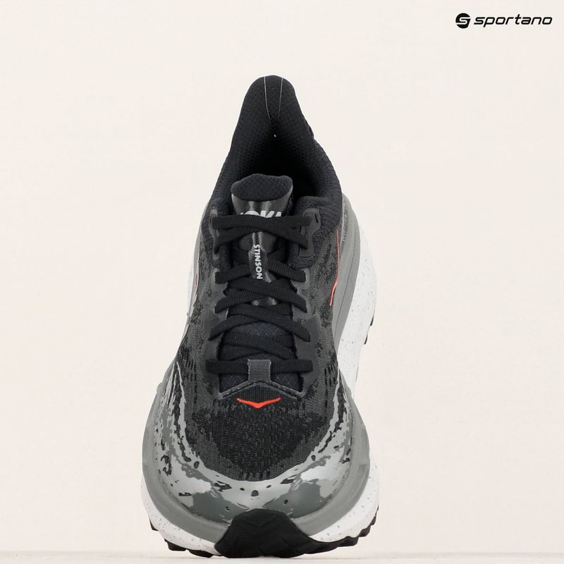 Scarpe da corsa da uomo HOKA Stinson 7 nero/arancio esterno 9