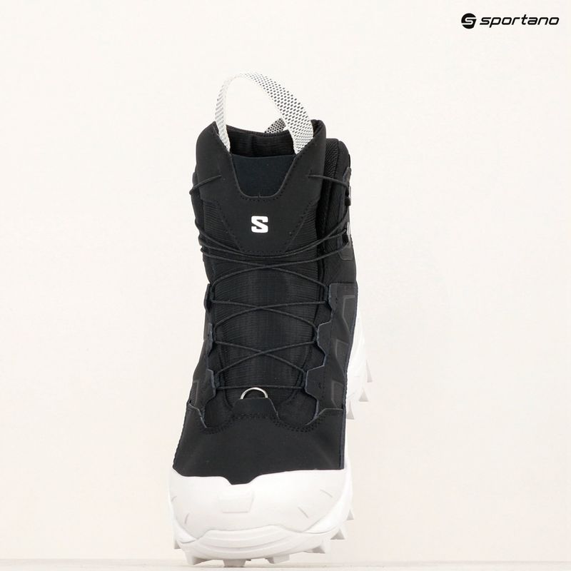 Salomon Crossrak Powder WP scarpe da trekking da uomo nero/nero/bianco 21