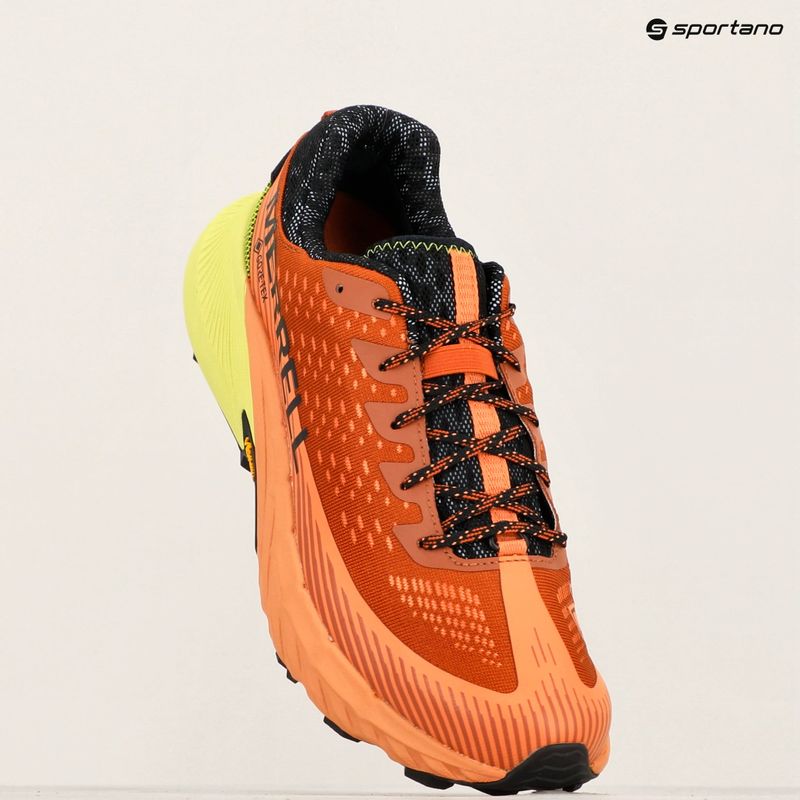 Merrell Agility Peak 5 Gtx scarpe da corsa uomo clay / melon 14