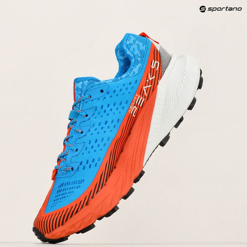 Merrell Agility Peak 5 tahoe / cloud scarpe da corsa da uomo 15