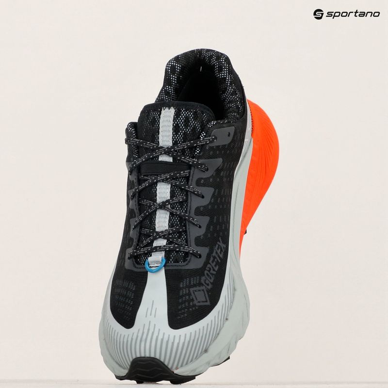 Merrell Agility Peak 5 Gtx nero / mandarino scarpe da corsa da uomo 14