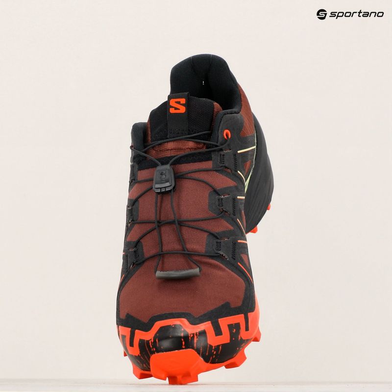 Salomon Speedcross 6 scarpe da corsa da uomo rum uva passa/pomodoro ciliegia/cognac 15