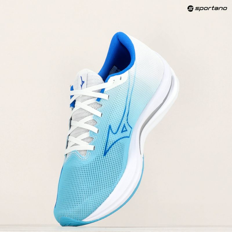 Scarpe da corsa da uomo Mizuno Wave Rebellion Sonic 2 blu fiume/bluugen/bianco 12