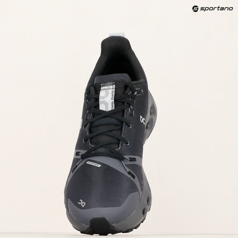 Uomo On Cloudsurfer Trail Waterproof nero/eclipse scarpe da corsa 15