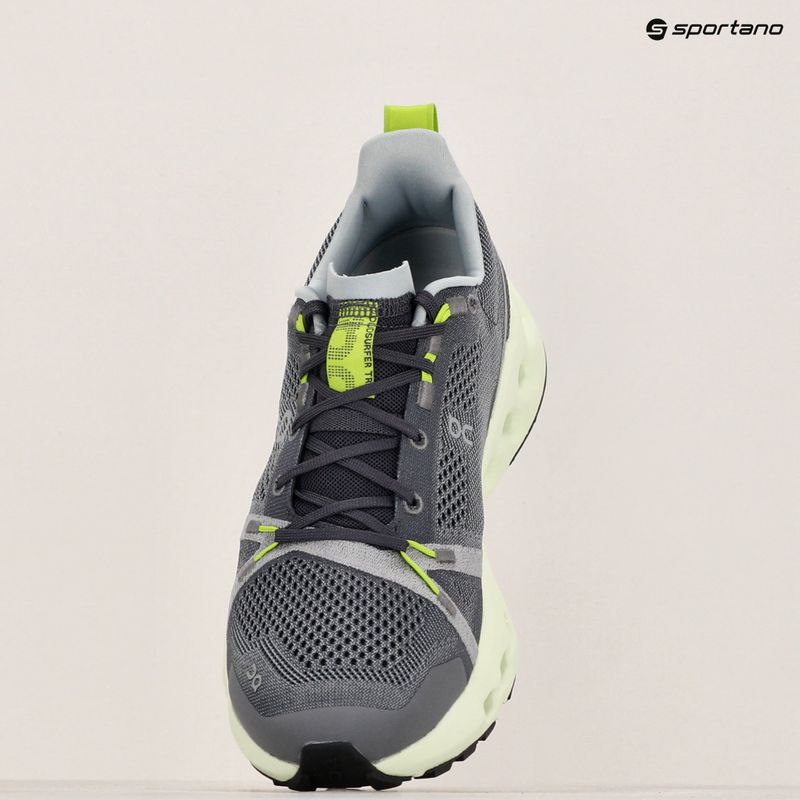 Scarpe da corsa On Running Cloudsurfer Trail da uomo in ferro/lima 16