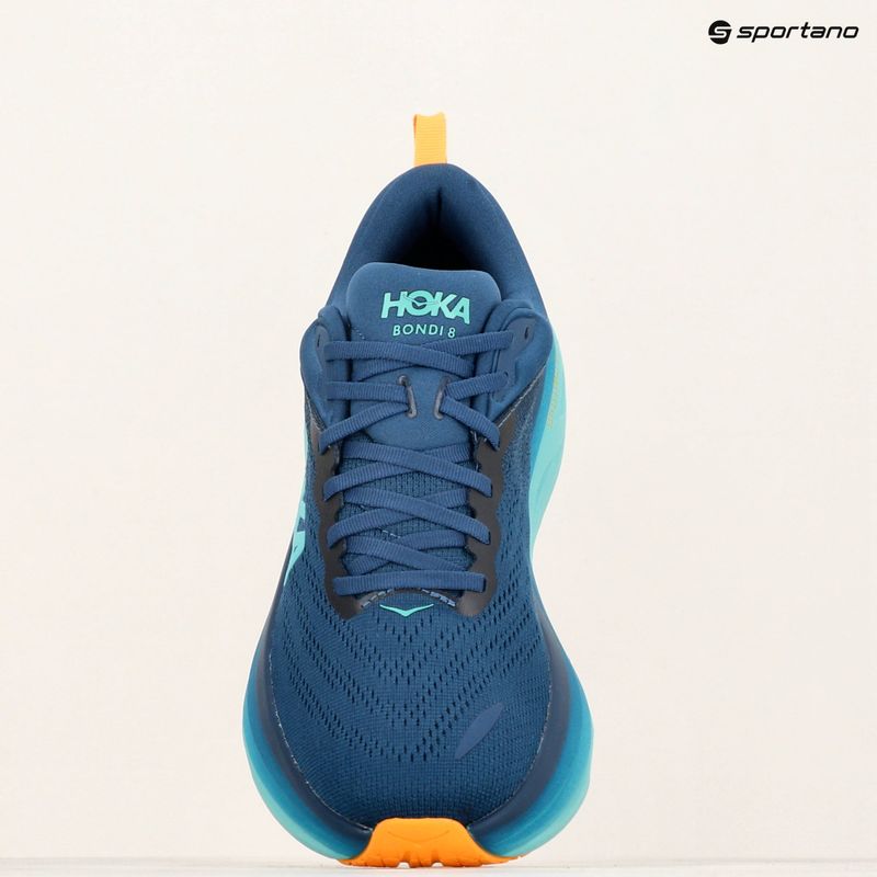 Scarpe da corsa HOKA Bondi 8 mezzanotte/shoreline da uomo 11