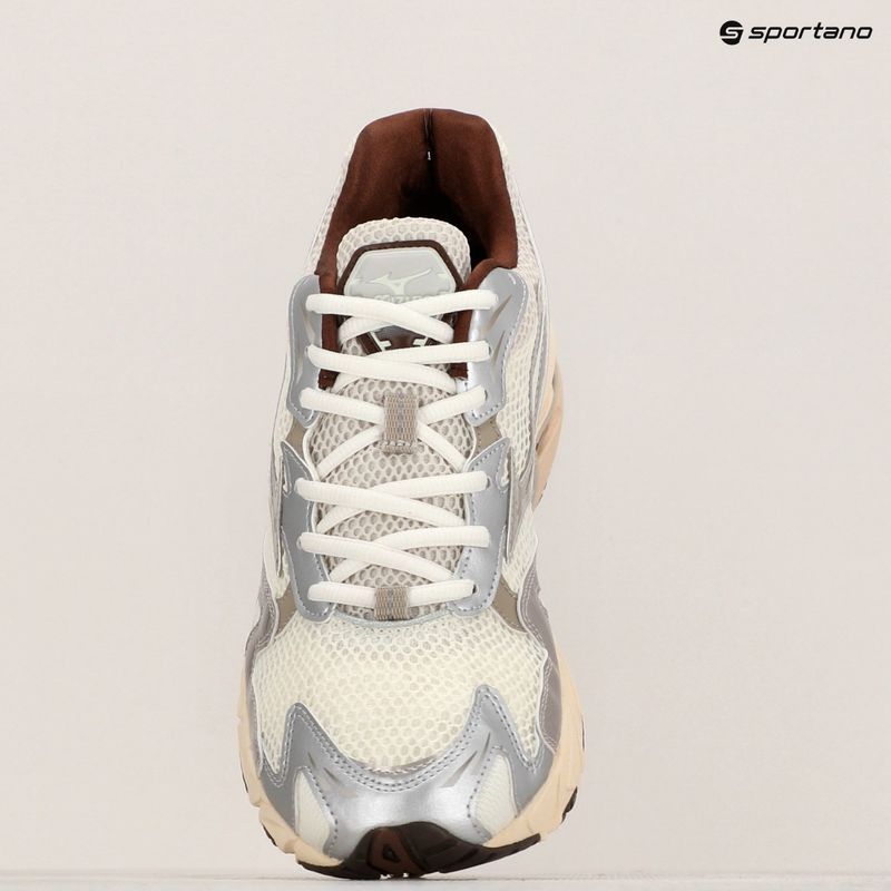 Mizuno Wave Rider 10 scarpe bianco neve/nuvola d'argento/caffe' cicoria 18