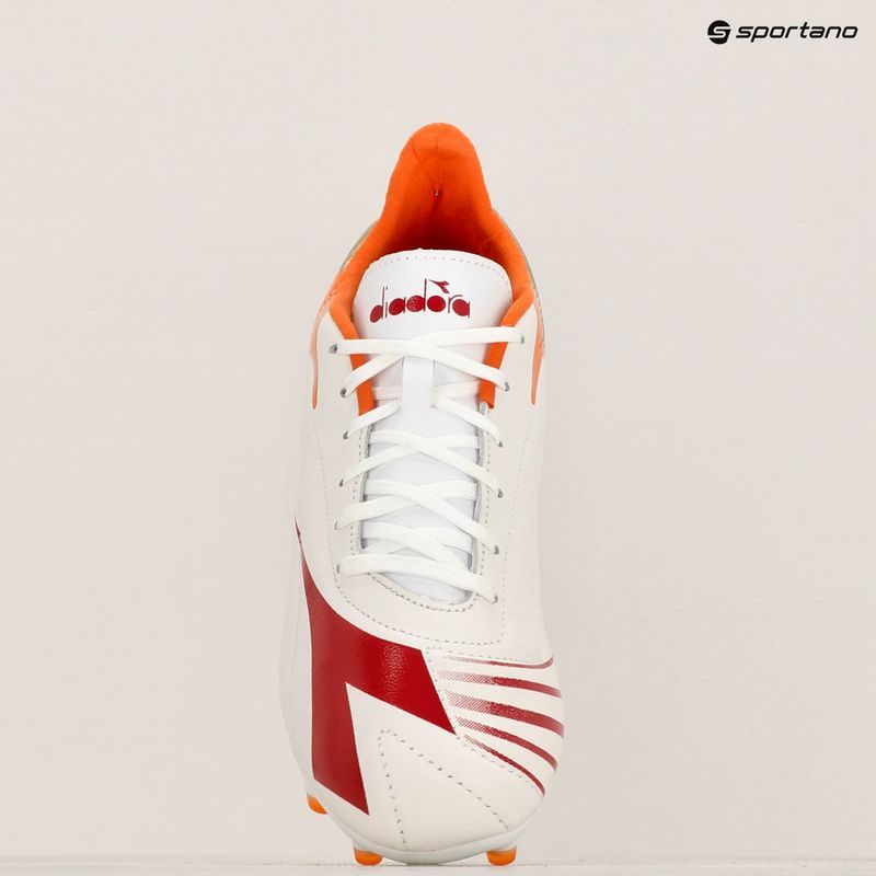 Diadora Maximus LT SLP12 scarpe da calcio uomo bianco/peperoncino/arancione scuro 15