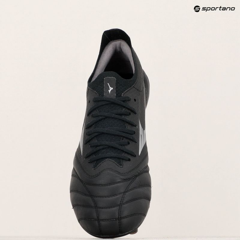 Scarpe da calcio Mizuno Morelia Neo IV β Elite FG uomo nero/argento galassia 9