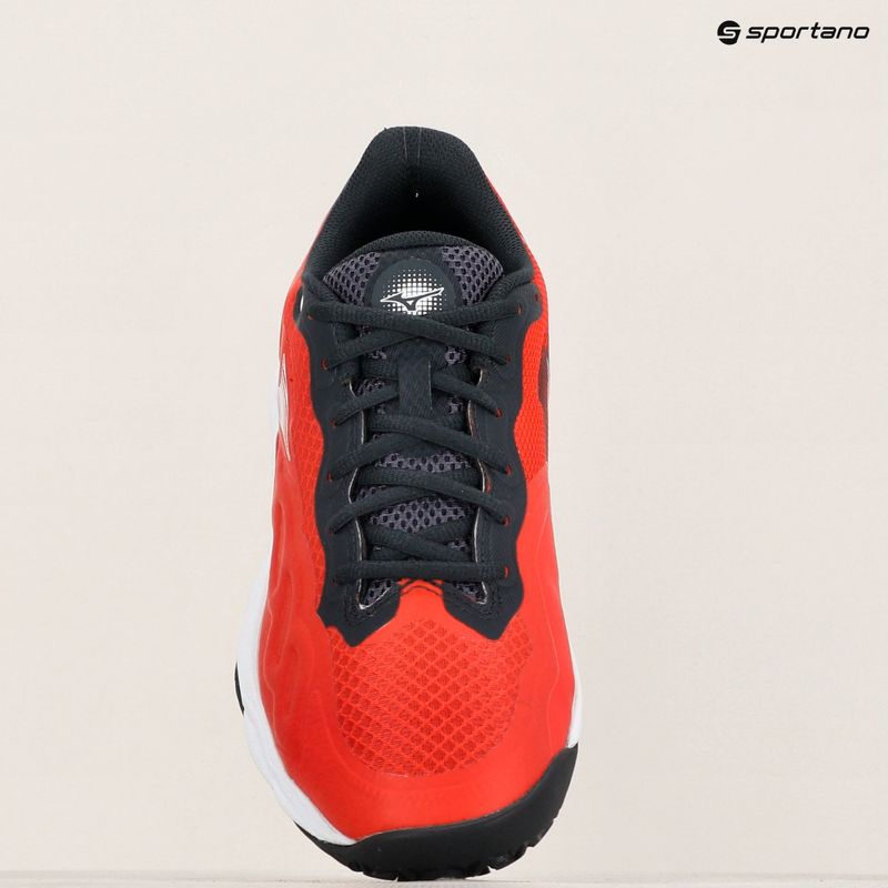 Mizuno Wave Enforce Court Padel salsa/bianco/vulcano scarpe padel 11