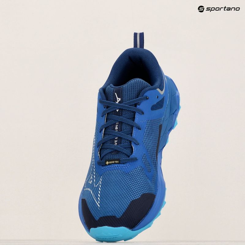 Scarpe da corsa da uomo Mizuno Wave Ibuki 4 GTX blu classico/bianco/blu fiume 9