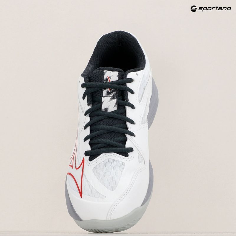 Scarpe da pallavolo da uomo Mizuno Thunder Blade Z bianco/salsa/nero 4