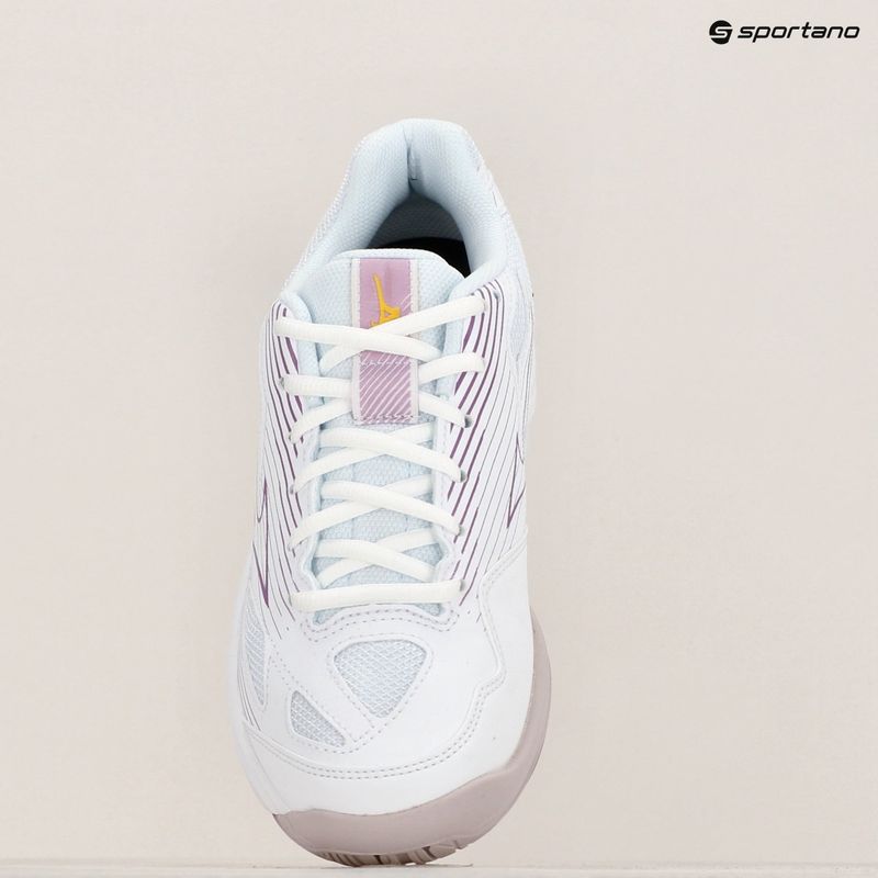 Mizuno Cyclone Speed 4 scarpe da pallavolo bianco/patria viola/quince 12