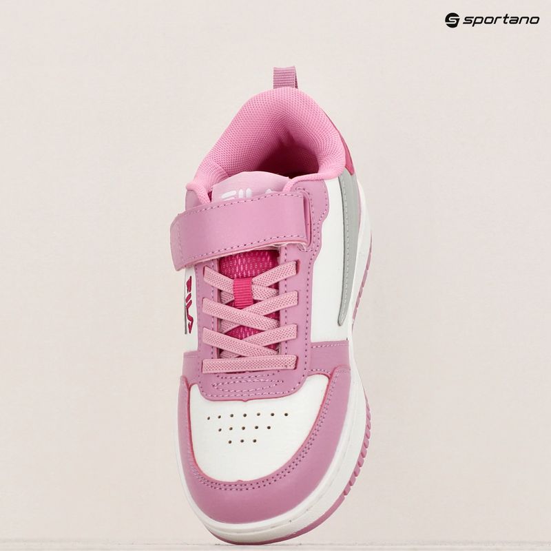 FILA Rega Nf Velcro scarpe da bambino bianco/moonlite malva 16