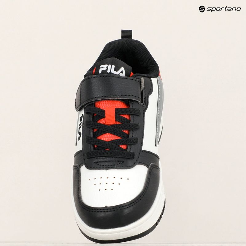 FILA Rega Nf Velcro scarpe da bambino bianco/nero/fila rosso 16
