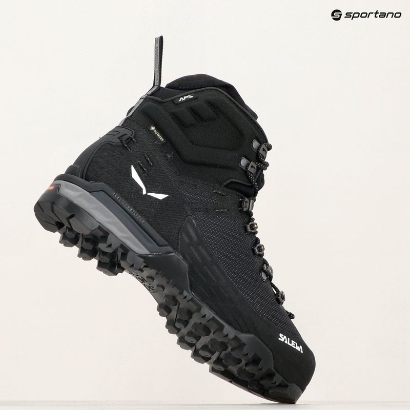 Stivali da trekking da uomo Salewa Ortles Edge Mid GTX nero/nero 16