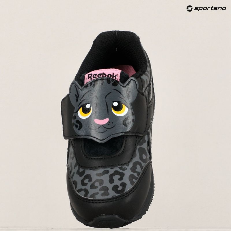 Scarpe Reebok Royal Classic Jogger 2.0 da donna, colore nero/grigio puro/rosa gelsomino 9
