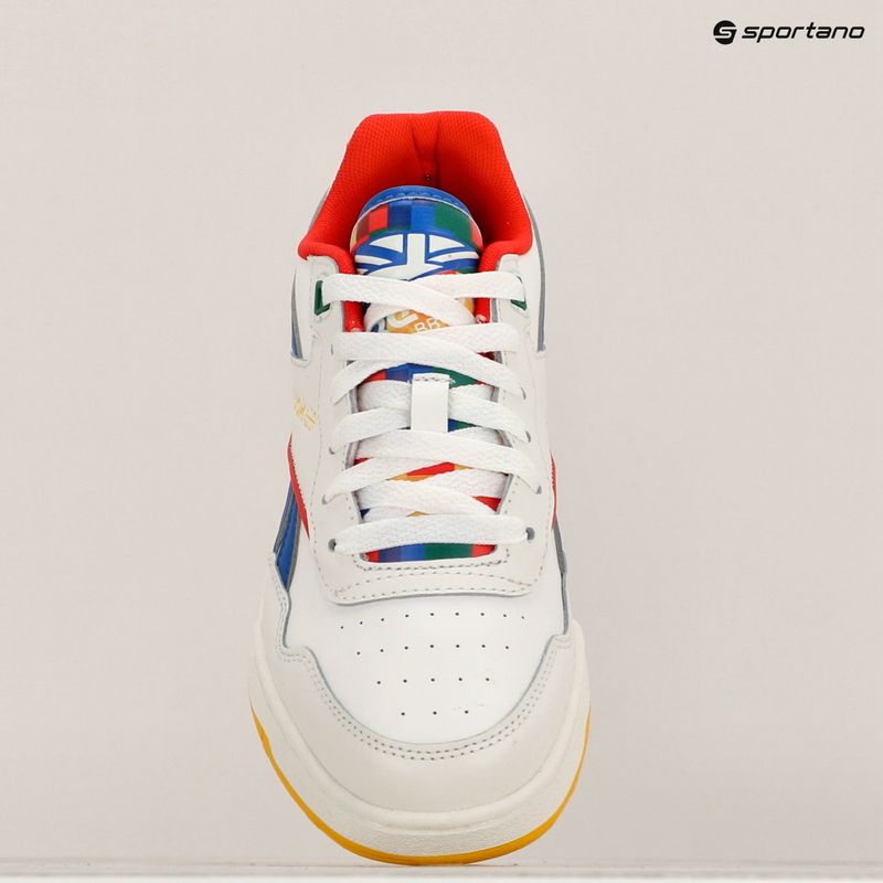 Reebok BB 4000 II scarpe da bambino in gesso/blu vettoriale/rosso vettoriale 9