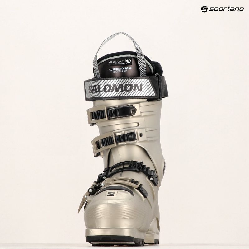 Scarponi da sci da donna Salomon S/Pro Alpha 100 W GW bronzo chiaro met./nero/nero 7
