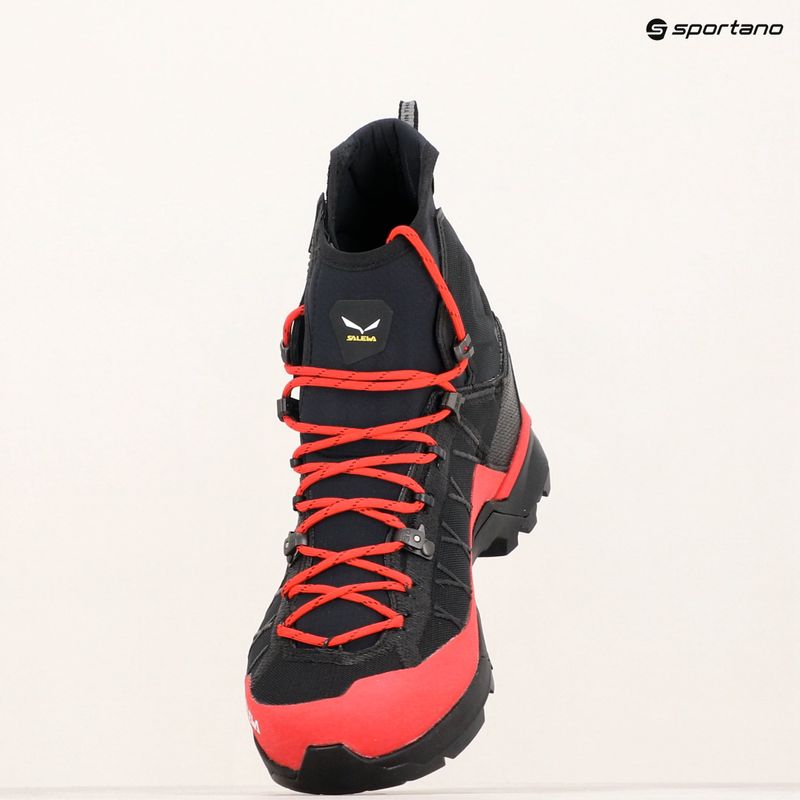 Scarponi da trekking da uomo Salewa Ortles Light Mid PTX fiamma/nero 8