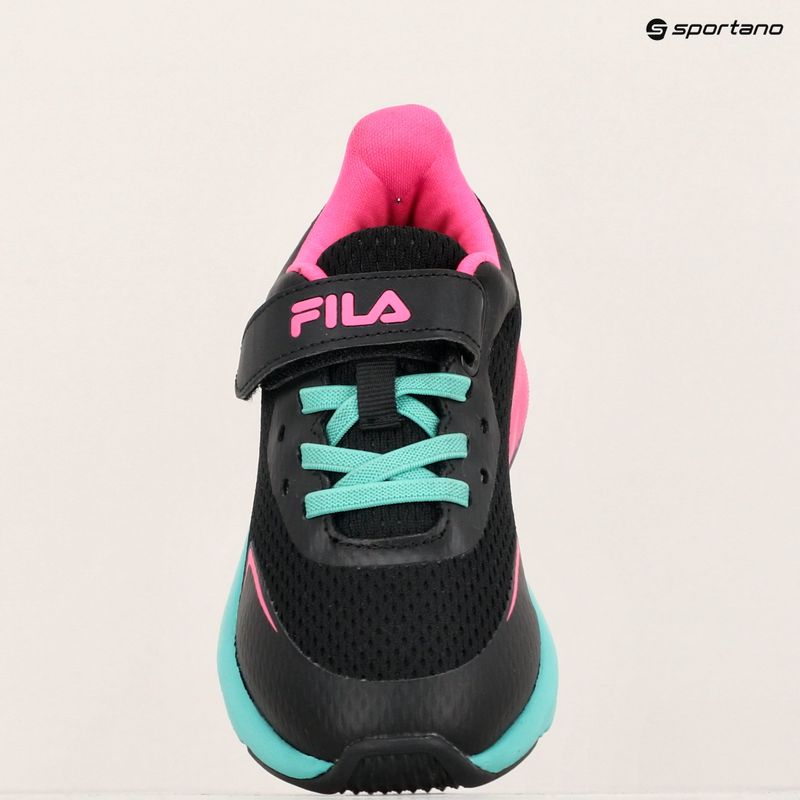 FILA Crusher V nero / rosa glo scarpe da bambino 16