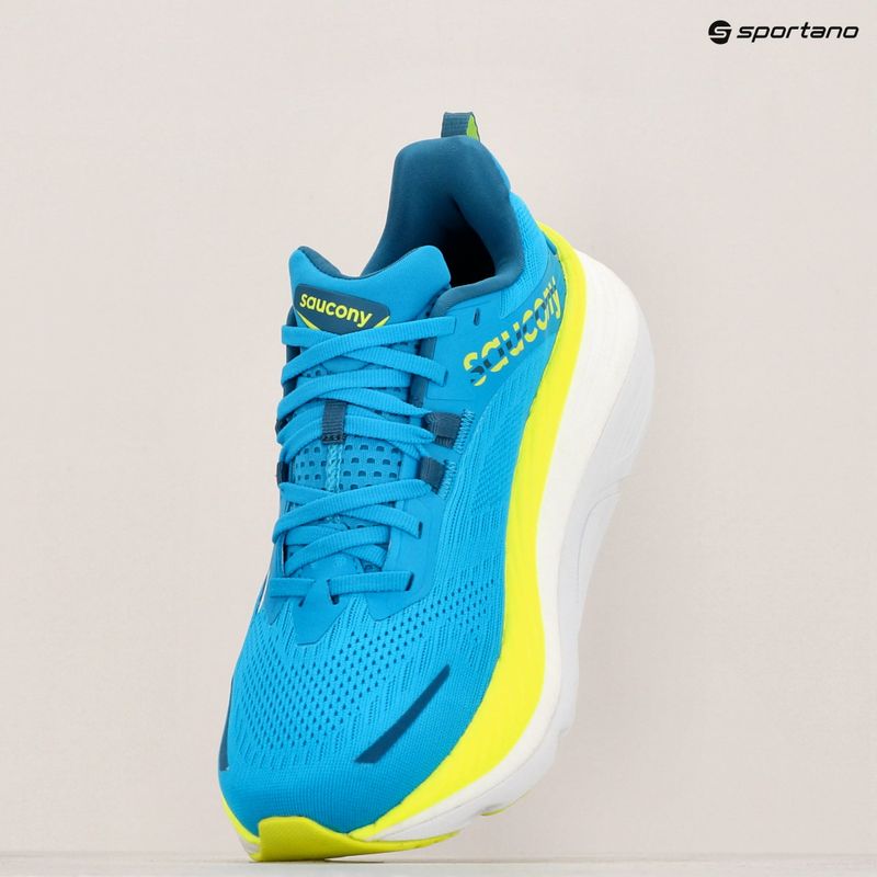 Scarpe da corsa da uomo Saucony Hurricane 22 viziblue/citron 11