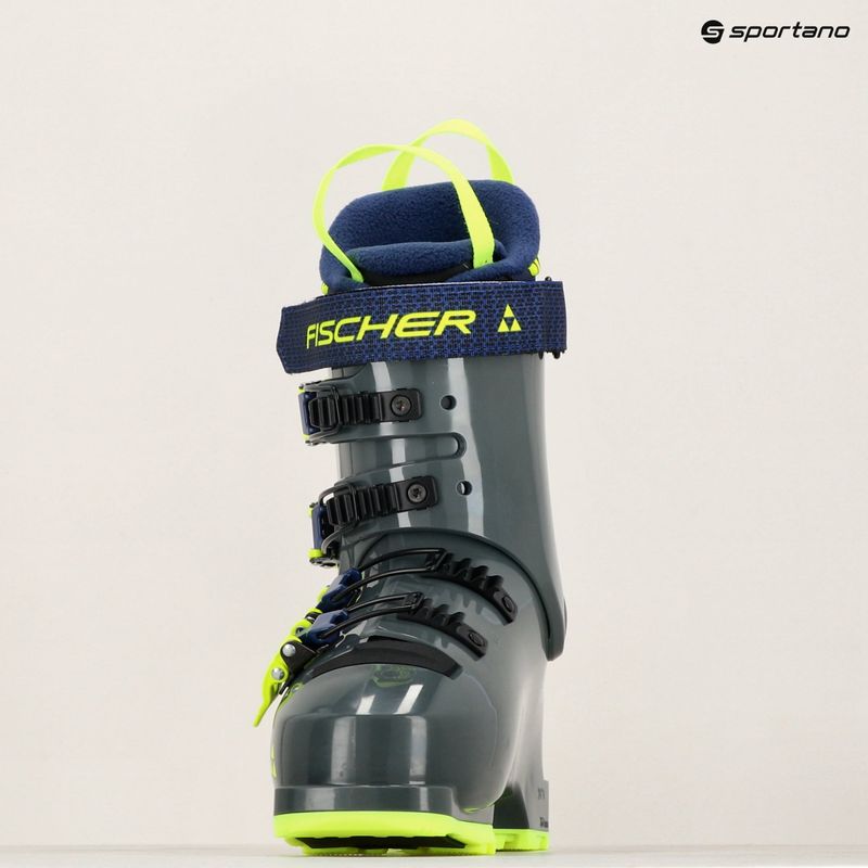 Scarponi da sci Fischer RC4 60 JR GW per bambini grigio rhino/grigio rhino 7