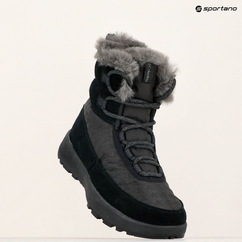 Columbia donna Slopeside Peak Luxe V2 nero/grafite stivali da neve 9