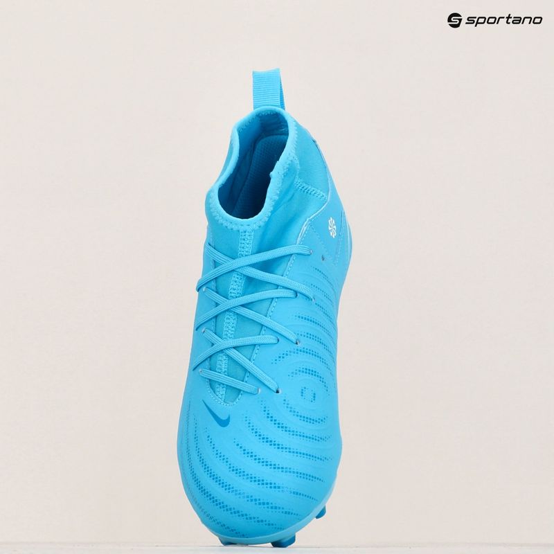 Nike Phantom Luna 2 Academy FG/MG blu fury/bianco scarpe da calcio per bambini 9