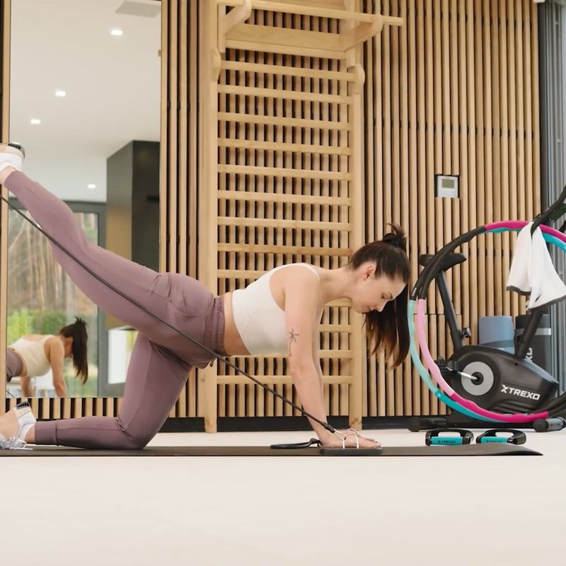 Piattaforma multifunzione con maniglie XTREXO pieghevole TXO-B4Z044-BK nero 11