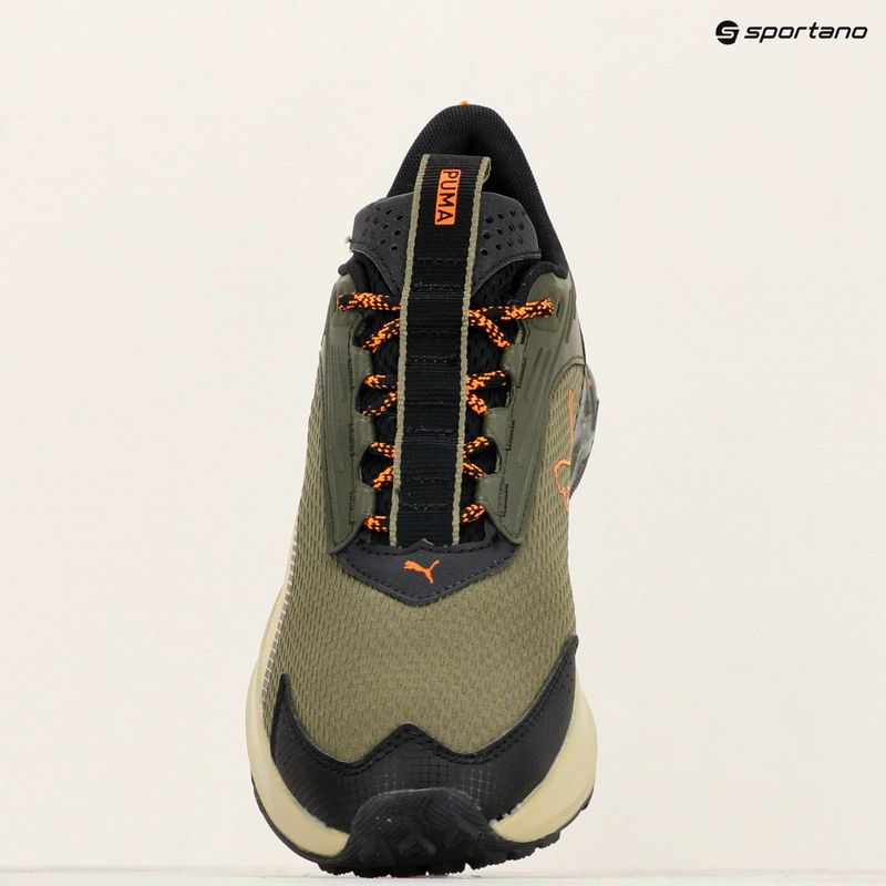 Scarpe da corsa da uomo PUMA Extend Lite Trail landslide oliva scura/puma nero 9